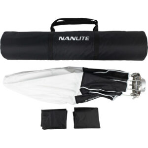 Nanlite Lantern Softbox 80cm montado en una luz Forza