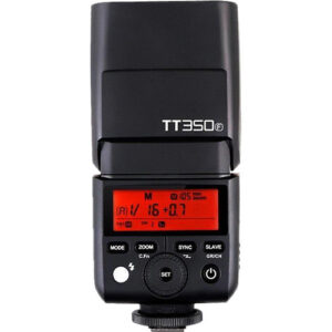 Godox TT350F TTL Flash para cámaras Fujifilm con lámpara de modelado y sistema inalámbrico de 2.4 GHz