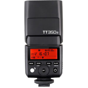 Godox TT350F TTL Flash para cámaras sony con lámpara de modelado y sistema inalámbrico de 2.4 GHz