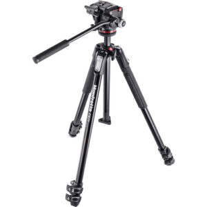 Kit Trípode Manfrotto 190X3 con cabezal fluido MHXPRO-2W