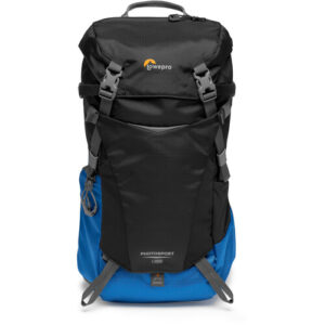 Mochila Lowepro PhotoSport BP 15L AW III negra con azul para cámara fotográfica