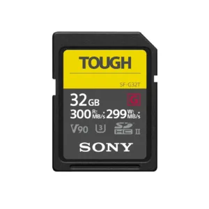 Tarjeta de memoria Sony SF-G Tough Series UHS-II SDXC de 32 GB ultra resistente