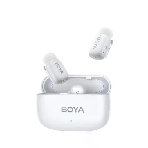 BOYAMini Micrófono Inalámbrico Doble USb-C y Lightning - Color Blanco