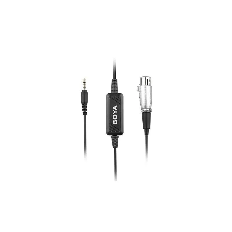Boya BY-BCA6 Cable de Micrófono Con Preamplificador XLR A 3.5mm
