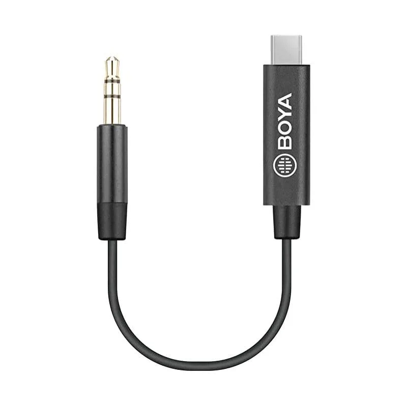 Boya BY-K2 Cable macho USB-C – macho TRS 3.5mm