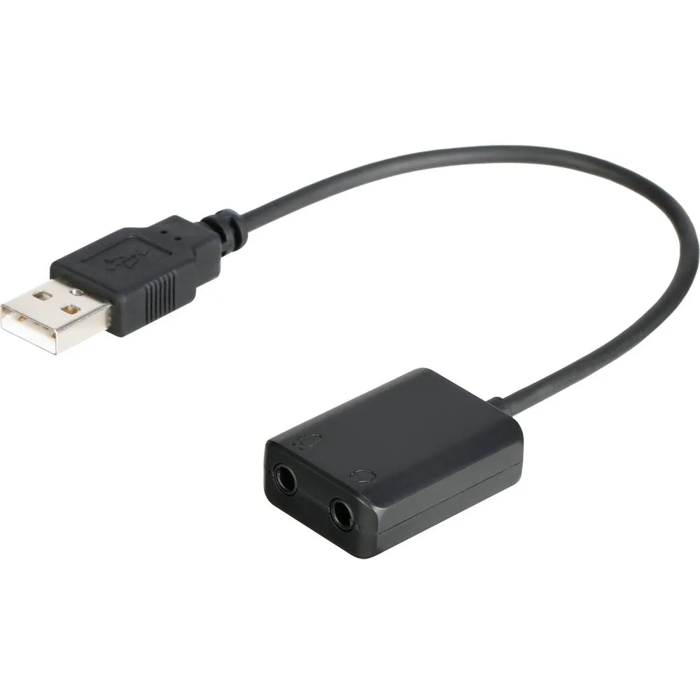 Boya BY-EA2L Adaptador Mini Cable USB a 3.5mm Salidas Para Audífono y Micrófono