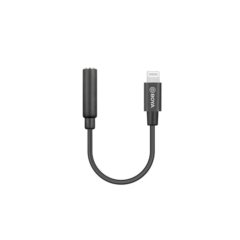 Boya BY-K3 Cable macho lightning - hembra TRRS