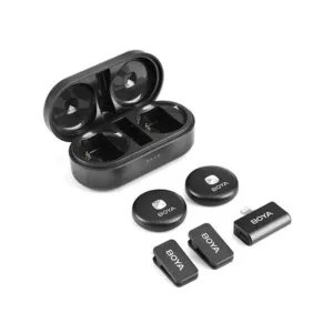 Boya Omic-D kit de micrófono doble inalámbrico conector Lightning (iPhone)