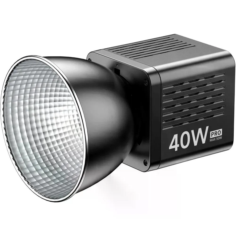 Ulanzi 40W PRO L023 Led Ultra Compacto y Potente Con Reflector,  Difusor y Fuente de Poder L075