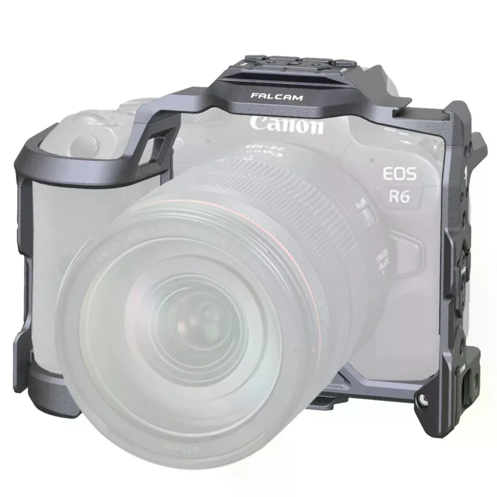 Falcam UL-2634 Carcaza Para Canon R5 y R6  Con Monturas Para Accesorios F22 y F38